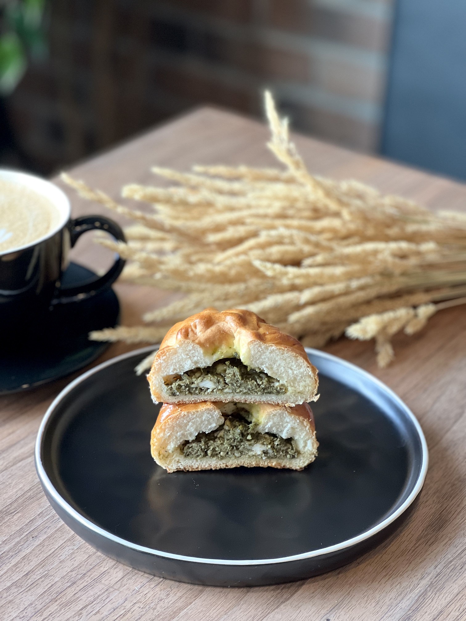 Spinach and Feta Bun • Malina Bakery Ukrainian Food & Cakes